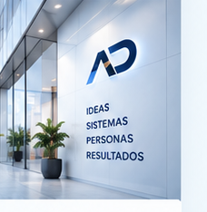 Espacio Allied Digital Online con el concepto Ideas, Sistemas, Personas y Resultados.