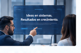 Equipo revisando un sistema digital orientado a resultados de crecimiento.